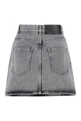 Denim mini skirt